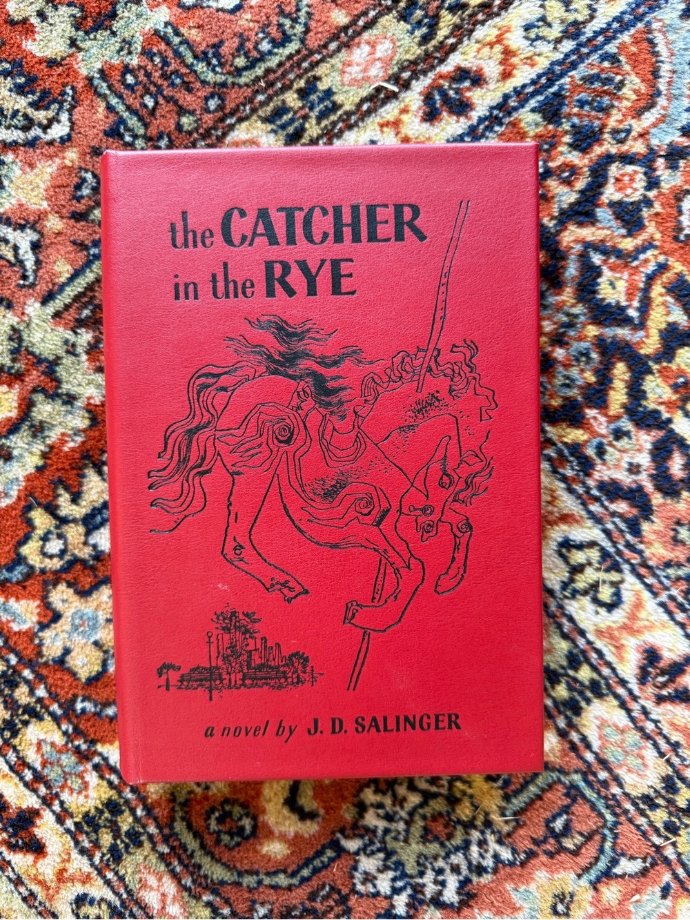 Red Catcher in the Rye leather bound hardback